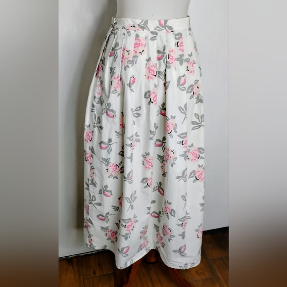 VINTAGE ABERCROMBIE & FITCH COTTON SKIRT - Picture 3 of 8